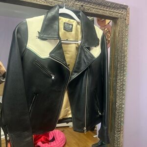 Scotch and soda x Felix Black leather jacket